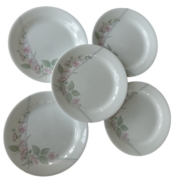 Set of Five (5) Corelle by Corning-ware Veranda 7.25” Bread Plates - Picture 4 of 7